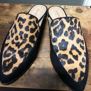 Gunmetal Leopard Calf Hair Mule